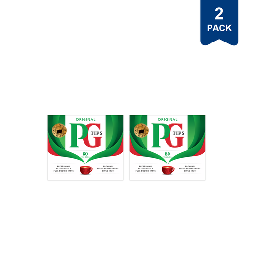 PG Tips Original 80 Tea Bags 232g, two-pack listing