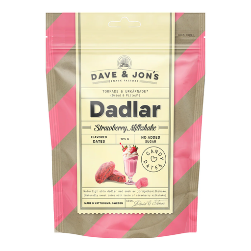 Dave & Jon's Candy Dates Strawberry Milkshake