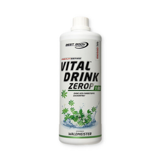 Best Body Nutrition Vital Drink ZEROP – Woodruff Flavour Sugar-Free Syrup