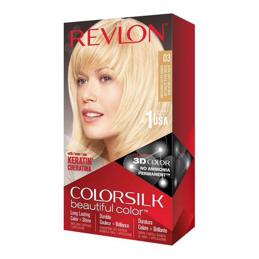 Revlon Colorsilk Beautiful Color Permanent Hair Color 03 Ultra Fair Sun Blonde