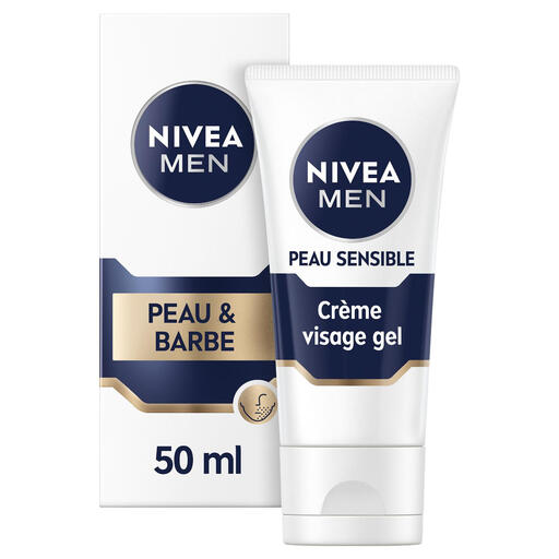 Nivea Men Sensitive Face and Short Beard Gel-Cream