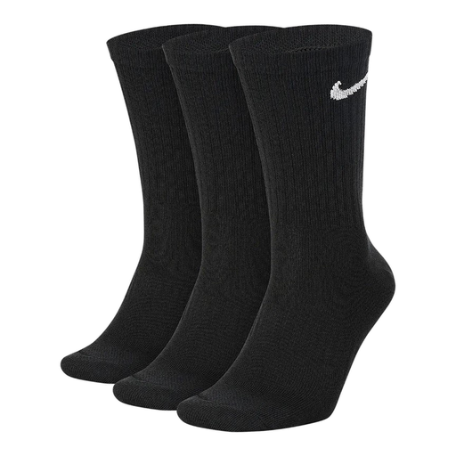 NIKE Cushioned Training Crew Socks 3 Pack Black