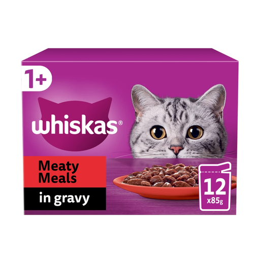 Whiskas 1+ Meaty Meals in Gravy