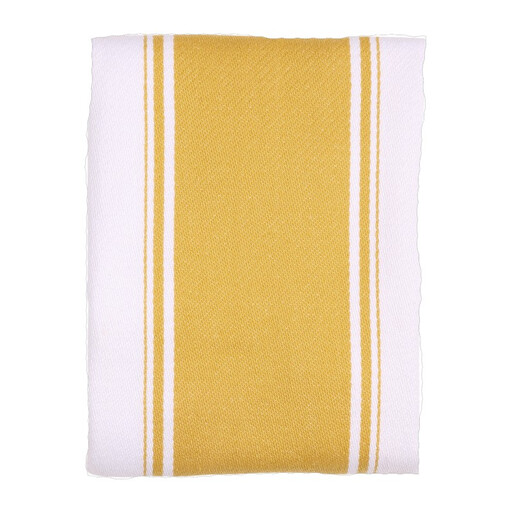 Dexam Tea Towel Love Colour Striped 100% Cotton Ochre
