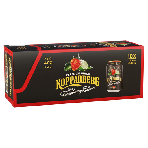 Kopparberg Strawberry & Lime 10 X 330ml