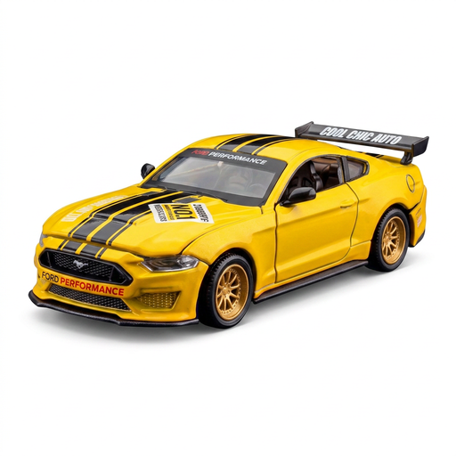 CCA 1:42 2018 Ford Mustang GT Classic Yellow Model Car