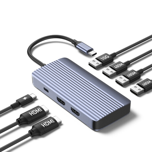 Anker 7-in-1 USB-C Hub, Dual Display USB-C Docking Station