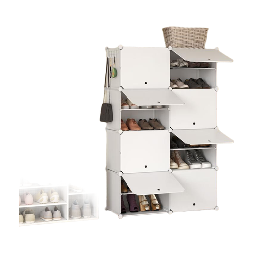 WOLTU Schuhregal mit 8 F?chern, modular