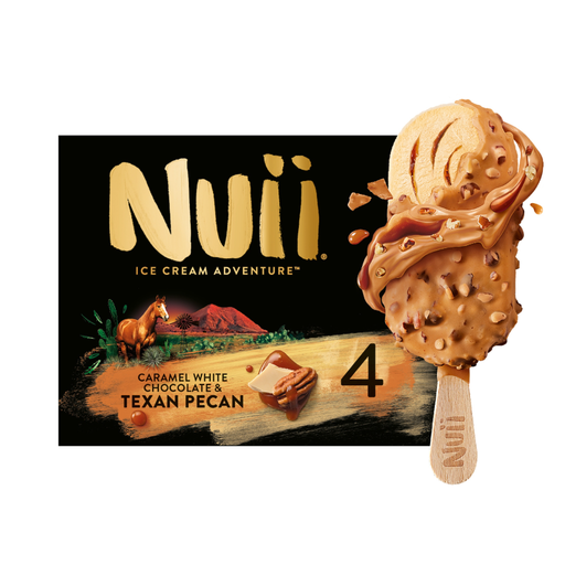 NUII Caramel White Chocolate & Texan Pecan Ice Creams