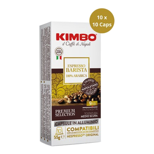 KIMBO Espresso Barista 100% Arabica capsules, pack of 10