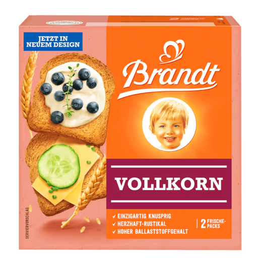 Brandt Whole-Grain Rusk 225g
