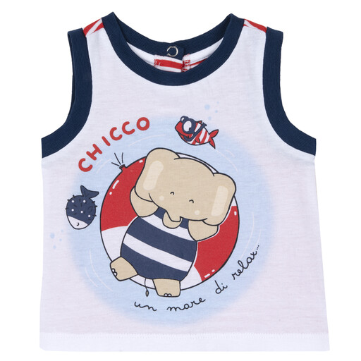 Chicco 09000151000000 BOYS WHITE 074 tank top
