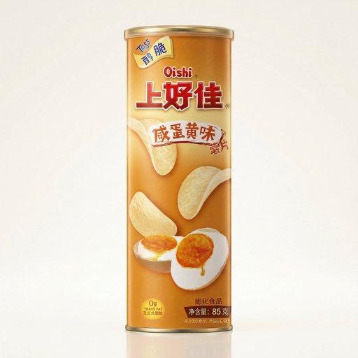 Oishi Crispy Potato Chips Salted Egg Yolk Flavor