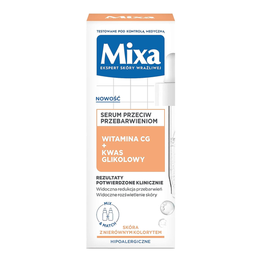 Mixa Anti-Discoloration Facial Serum with Vitamin Cg and Glycolic Acid