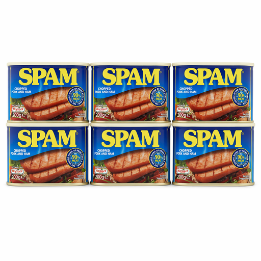 6 x Spam Chopped Pork And Ham 200g