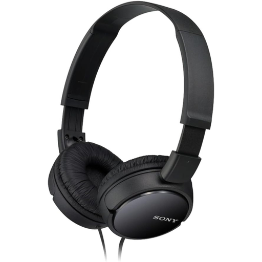 Sony MDR-ZX110 Over-Ear Headphones, 3.5mm Jack Socket, Black