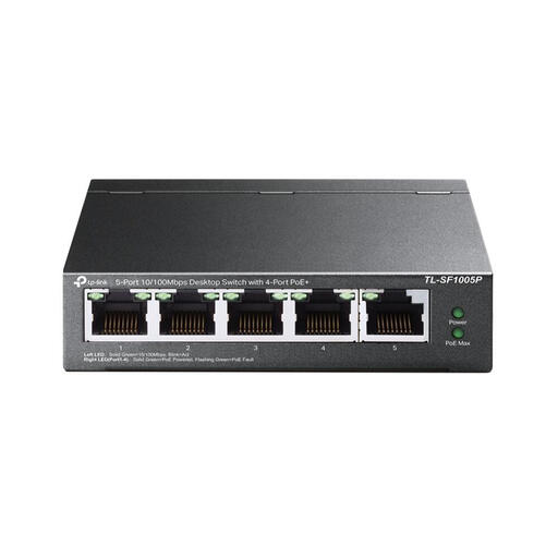 TP-Link TL-SF1005P PoE Switch, 5-Port 10/100 Mbps