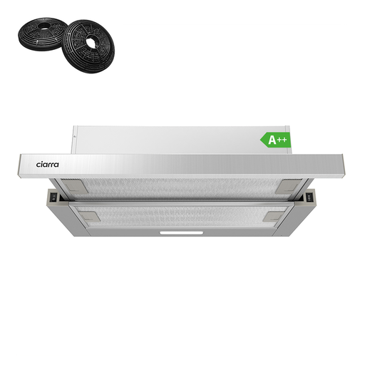 Ciarra Under-Cabinet Telescopic Cooker Hood 60cm