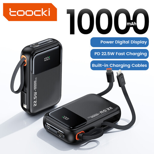 Toocki Portable Charger, Slimmest Fast Charging 10000mAh