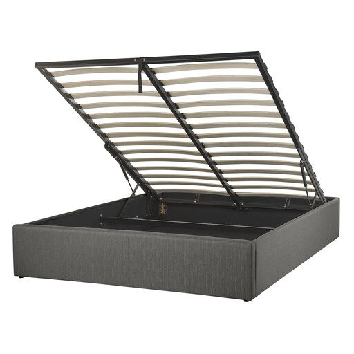 Beliani Bed Frame 140x200 cm with Hydraulic Storage