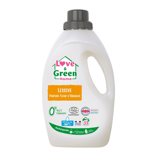 LOVE&GREEN Home Rechargeable Laundry Detergent Fragrance Orange Blossom - 1.5L