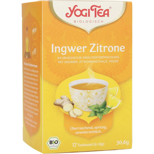 Yogi Tea Ingwer-Zitrone Kr?utertee Bio 17x1.8g