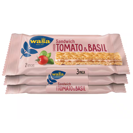 Wasa Cheese Sandwich Tomato & Basil 3 x 40g
