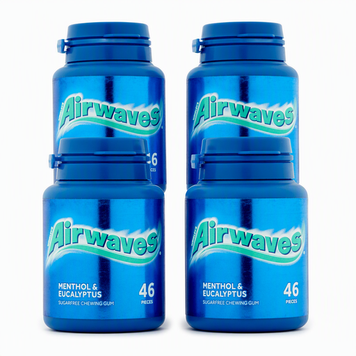 Airwaves gum bundle of four 46-piece bottles