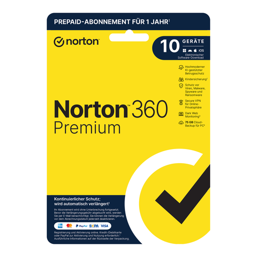 Norton 360 Premium 10 Devices 1 Year