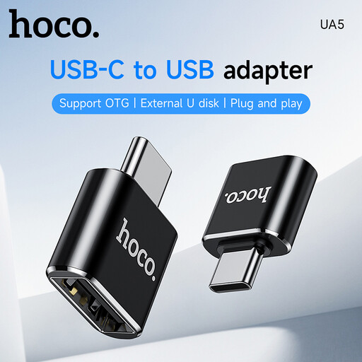 HOCO UA5 USB-C to USB Converter - Black