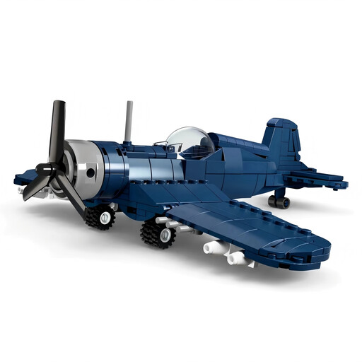 CAYI 积木玩具套装 F4U-4 海盗式飞机 318 颗粒 ABS 材质 适合爱好拼搭者