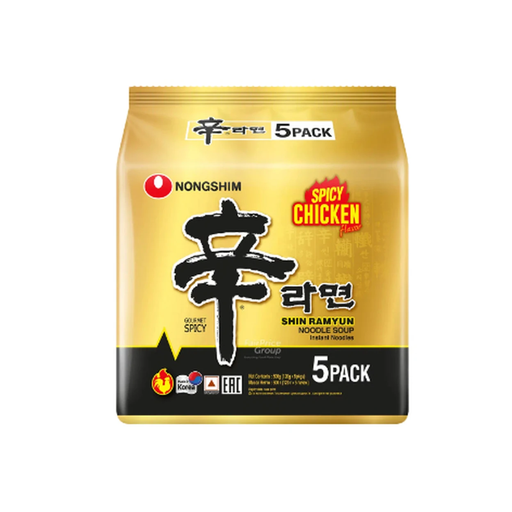 Nongshim Instant Noodles Shin Ramyun Chicken 5X120g