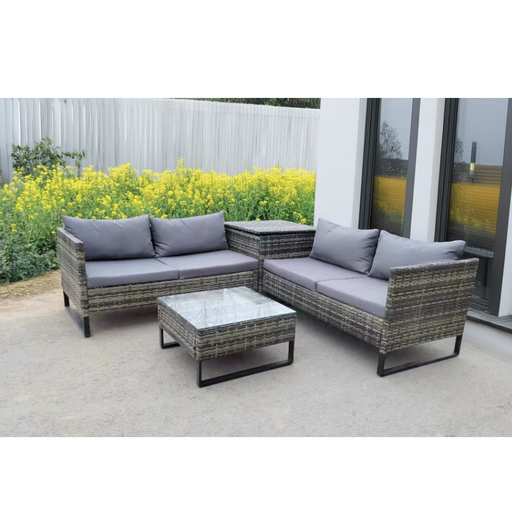 Garden Pleasure L-förmiges Lounge- und Sofa-Set RAMIRA