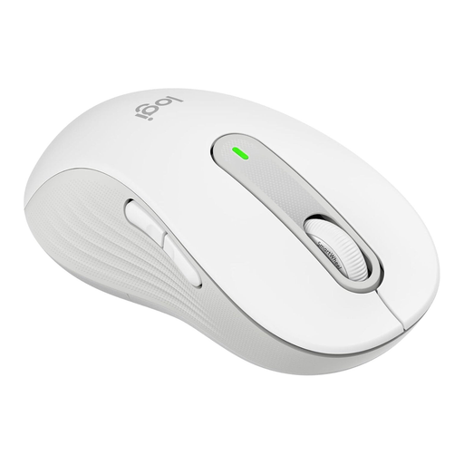 Logitech Signature M650 L Left Wireless Mouse - For Large Left Hands, Quiet Clicks, Customizable Side Buttons, Bluetooth, Multi-Device Compatibility - White