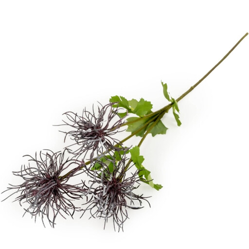 Candlelight Artificial Echinops Flower Stem Purple 66cm