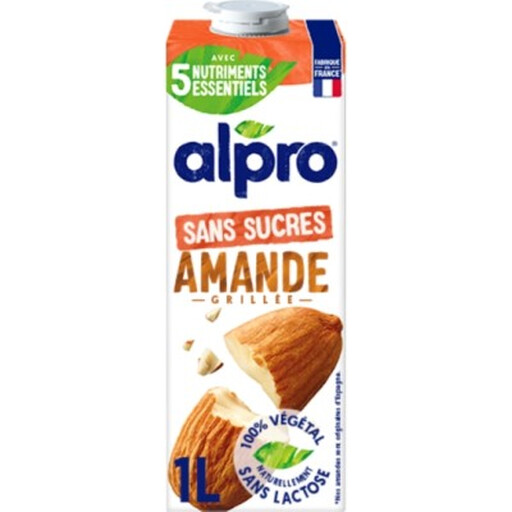 Alpro unsweetened UHT almond drink, one litre
