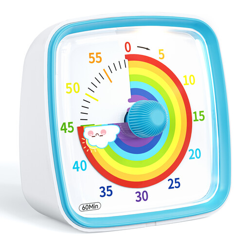 Yunbaoit Rainbow Visual Timer for Kids and Adults