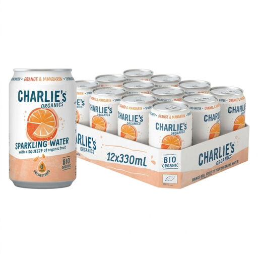 Charlie's Sparkling Water Orange & Mandarin - 12x 330 ml
