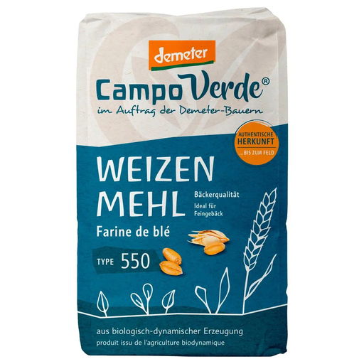 Campo Verde Demeter 有机小麦粉 550 型 1kg