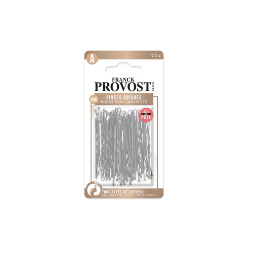FRANCK PROVOST Black Hair Clips, Pack of 60