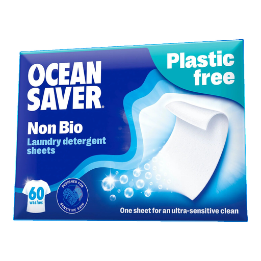 OceanSaver Eco Laundry Detergent Sheets | Non-Bio | 60 Washes