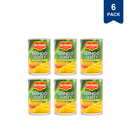 Del Monte Sliced Mango In Light Syrup 425g (6 Packs)