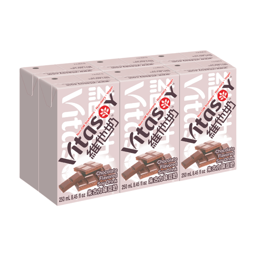 Vitasoy Chocolate Flavored Soy Drink 6x250ml
