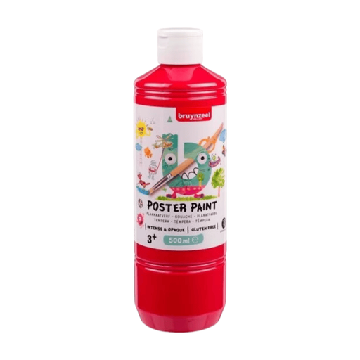 Bruynzeel Gouache Paint 500 ml – Primary Red