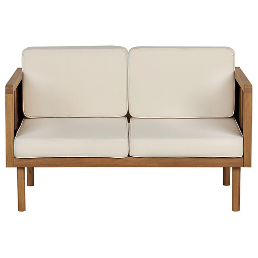 Beliani Stilvolles 2-Sitzer Gartensofa Akazienholz BARATTI