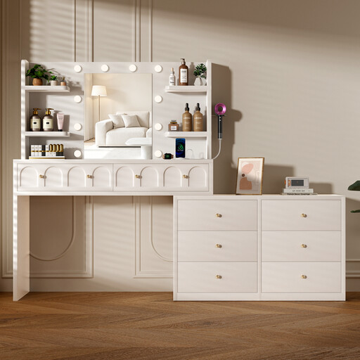 Grand Bureau de Maquillage d'Angle GTIMEX