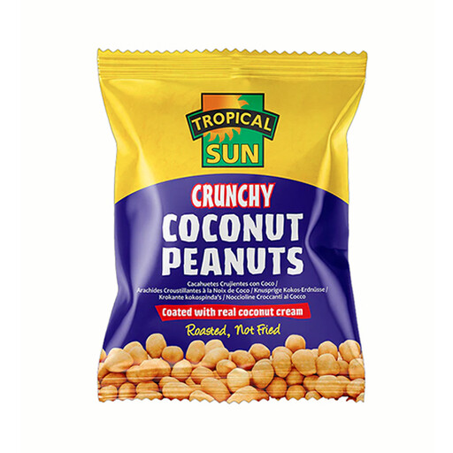 Tropical Sun Crunchy Coconut Peanuts (Clip Strip) 50g