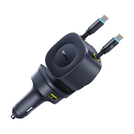 Baseus PrimeTrip VR2 Max Car Charger with Retractable Cable 3C+U 60W Cosmic Black