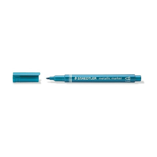 STAEDTLER Metallic Pen Blue Marker With Round Synthetic Tip, Approx. 1-2mm