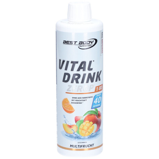 Best Body Nutrition Vital Drink ZEROP, Multi-Fruit, 500 ml